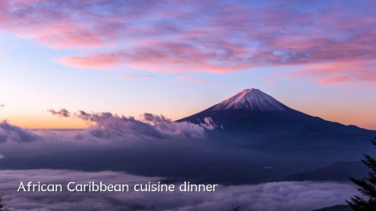 African Caribbean cuisine dinner
